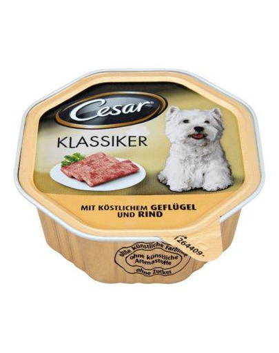 CESAR cu vită suculentă și pasăre 14 x 150 g