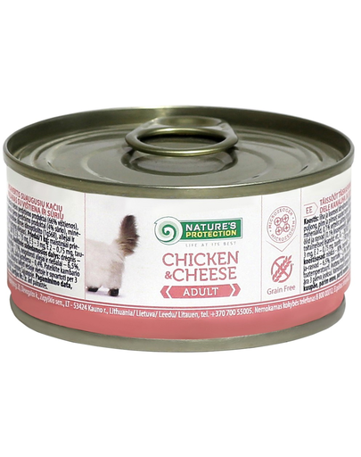 NATURE'S PROTECTION Adult cu Pui și Brânză 100 g