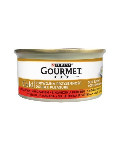 GOURMET Gold Vită și Pui 85 g