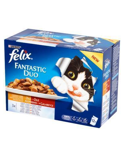 FELIX Fantastic Duo în Aspic 12X100 g