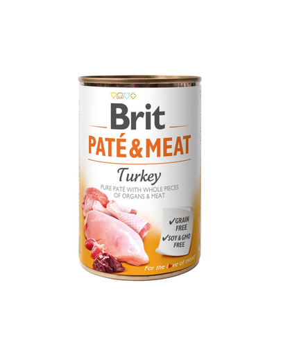 Brit pate & meat turkey 400g