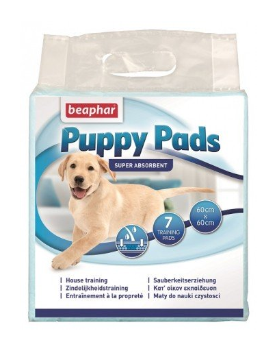 BEAPHAR Puppy Pads covorașe absorbante pentru învățarea igienei la căței, 60 × 60 cm, 7 buc