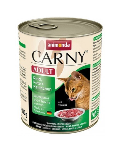 ANIMONDA Carny Adult Vită, Curcan și Iepure 800 g