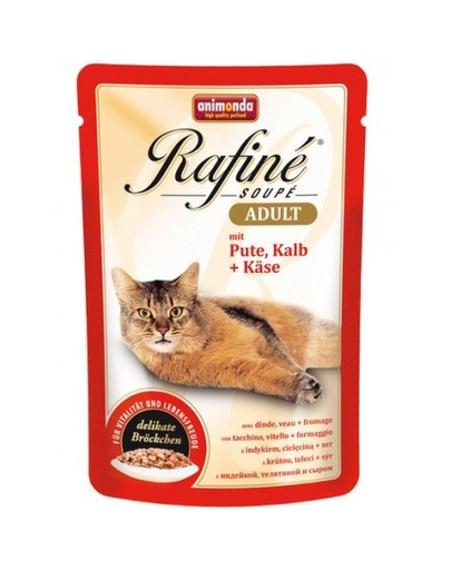 ANIMONDA Rafiné Soupé Adult Curcan, Vită și Brânză 100 g