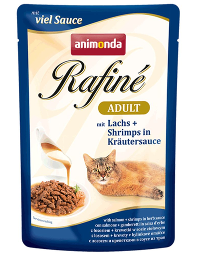 ANIMONDA Rafiné Soupé Adult cu Somon și Creveți în Sos cu Ierburi 100 g