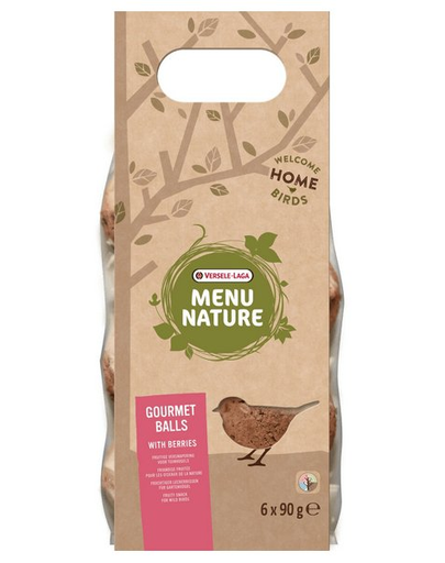Versele-laga gourmet balls- bile de hrană pentru păsări sălbatice, cu fructe de pădure 6 buc. 540 g