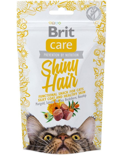 BRIT Care Cat Snack Shiny Hair 50 g imagine
