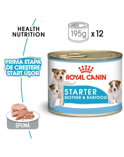 Royal Canin Starter Mother & Babydog Hrană Umedă Câine 195 g PACHET 12 bucăți
