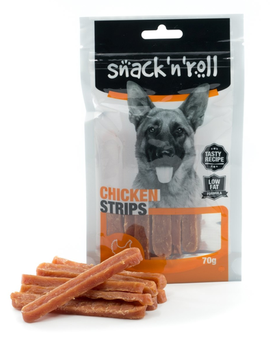 Snack & roll chicken strips 70 g