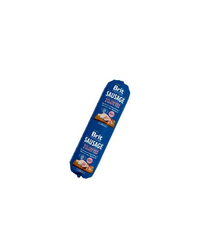BRIT Sausage, Hrana umeda pentru caini, cu pui si peste alb, 800 g