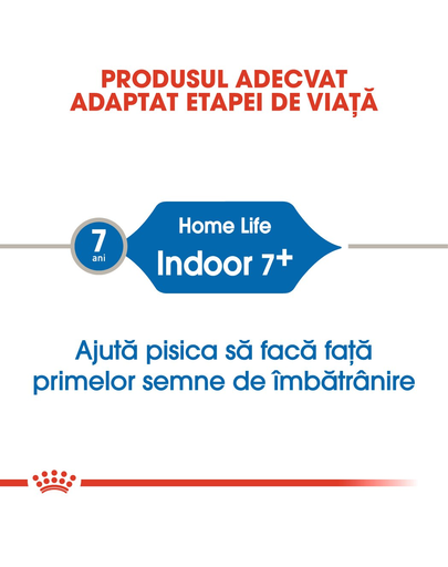 Royal Canin Indoor 7+ Hrana uscata pentru pisici de interior, 7 si 12 ani 1.5 kg