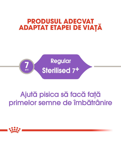 Royal Canin Sterilised 7+ hrana uscata pisica sterilizata senior, 1.5