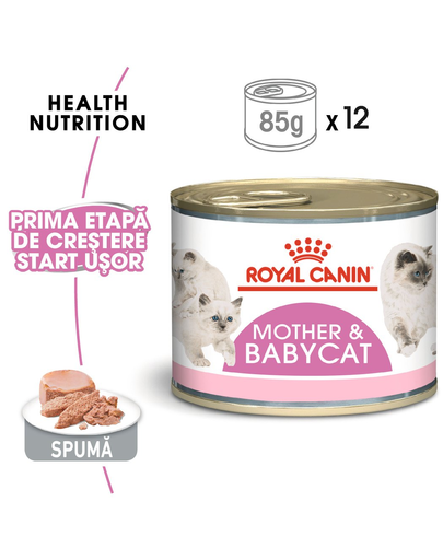 Royal Canin Mother &amp; BabyCat hrana umeda pisica mama si puii pana la 4 luni, 195 g