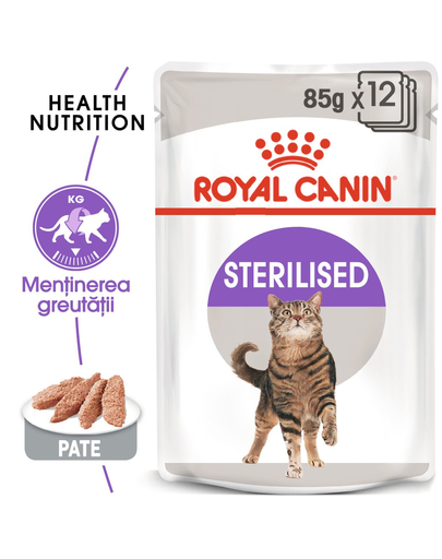 Royal canin sterilised loaf hrană umedă pisică 12x85 g