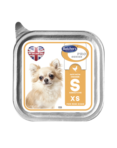 Butcher's pro series sensitive pate cu pui 100 g