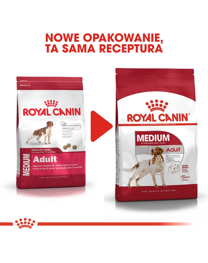 ROYAL CANIN Medium adult 15+3 kg GRATIS