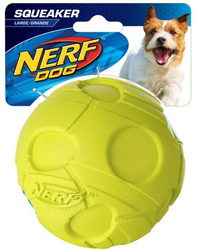NERF Squeaker Minge de fotbal M verde / albastru