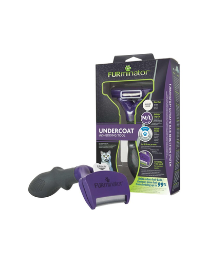 FURMINATOR Undercoat deShedding pentru pisici cu păr scurt - Large