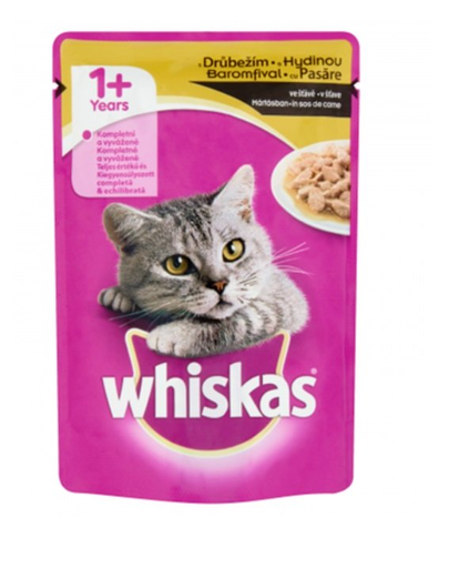 WHISKAS Adult cu pui în sos 24 x 100 g