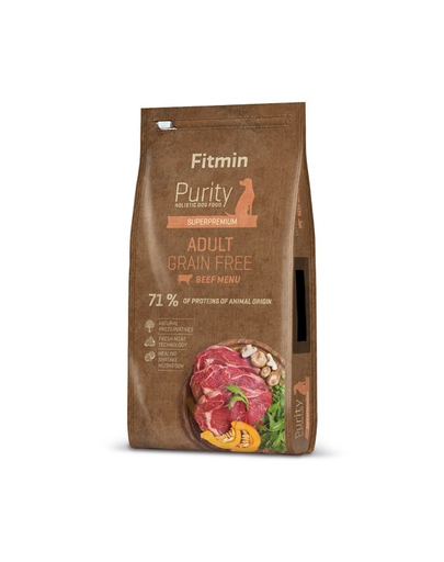 FITMIN Dog Purity Grain free Hrana uscata caini adulti, talie medie/mare/uriasa 12 kg