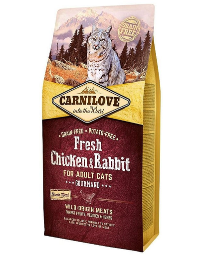 Carnilove fresh adult cat cu pui si iepure 2 kg