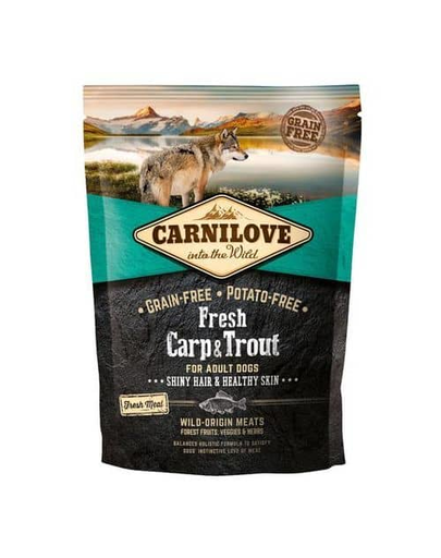 CARNILOVE Fresh cu Crap si Pastrav 1,5 kg