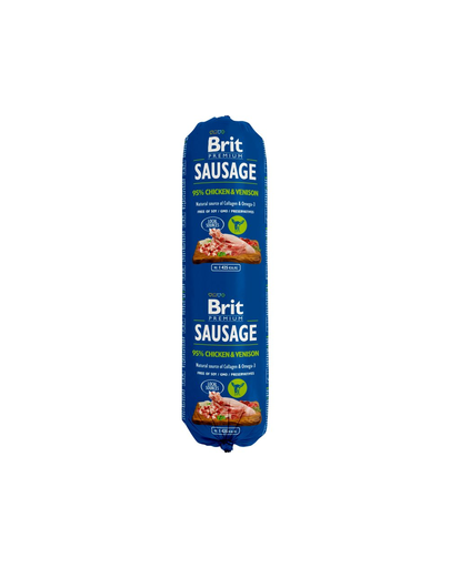 Brit sausage cu pui și vânat 800 g