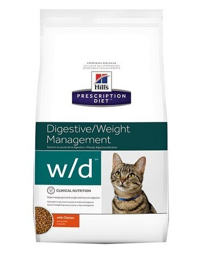 HILL\'S Feline Vet Diet w/d Digestive/Weight Management 1.5kg