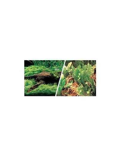 HAGEN Fundal cu două fețe pentru acvariu peisaj japonez / plante și pietre 45cmx7.5m