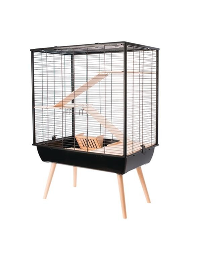 Zolux cușcă neo cozy pentru rozătoare mari h80 negru