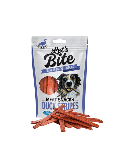 BRIT Let\'s Bite Meat Snacks fâșii de rață 80 g