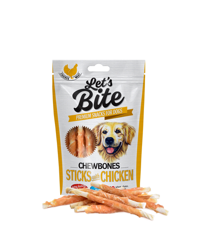 Brit let's bite chewbones sticks cu pui 300 g