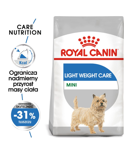 Royal canin mini light weight care adult hrana uscata caine pentru limitarea cresterii in greutate, 1 kg