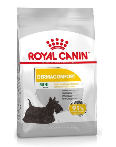 Royal Canin Mini Dermacomfort hrana uscata caine pentru prevenirea iritatiilor pielii, 3 kg