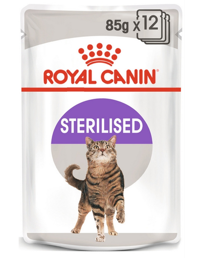 ROYAL CANIN Cat Sterilised Plicuri hrana pisici sterilizate, in aspic 12 x 85 g