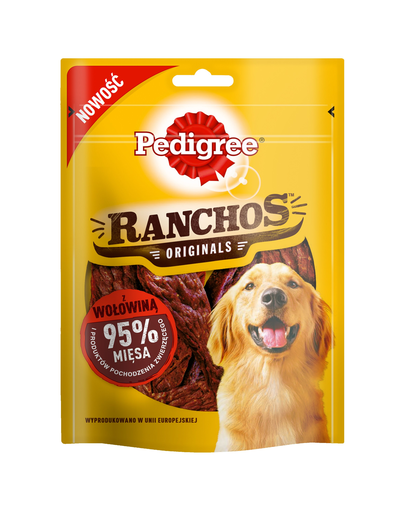 Pedigree ranchos originale cu vită 7*70 g