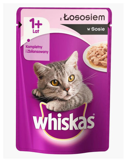Whiskas somon în sos 24 x 100 g