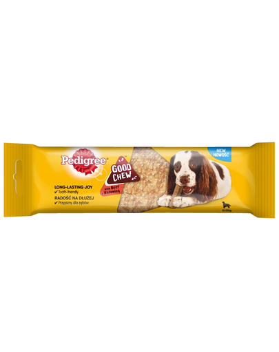 PEDIGREE GoodChew - Tratament pentru mestecat cu carne de vită - rase medii 14 x 88 g