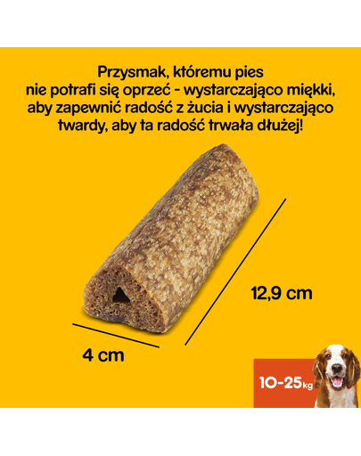 PEDIGREE GoodChew - Tratament pentru mestecat cu carne de vită - rase medii 14 x 88 g