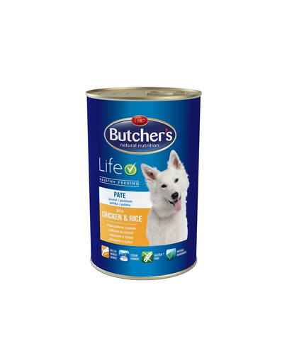 Butcher's life pate cu pui și orez 1200 g