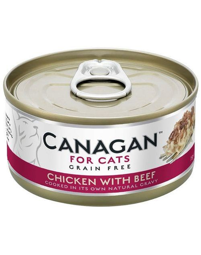 Canagan cat cu pui și vită 75 g