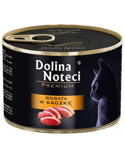 Dolina noteci premium bogată în rață - pentru pisici adulte 185 g