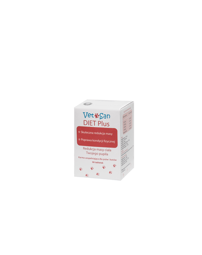 VETOSAN DIET Plus Supliment pentru reducerea greutății câinelui și pisicii 90 tablete