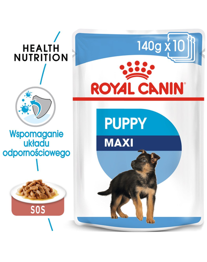 Royal Canin Maxi Puppy Hrană Umedă Câine 10x140 g