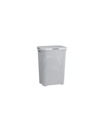 CURVER Coș pentru haine în stil Rattan 60 L gri deschis