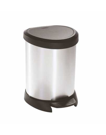 CURVER Coș de gunoi 5 L negru/argintiu metalizat