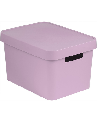 CURVER Coș depozitare cu capac INFINITY 17 L roz