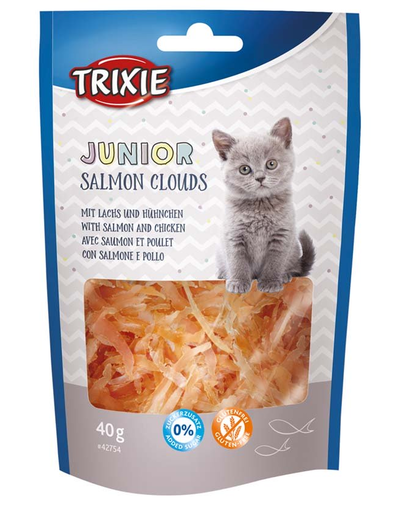 TRIXIE Junior Clouds delicatese pentru pisoi, cu somon, 40 g