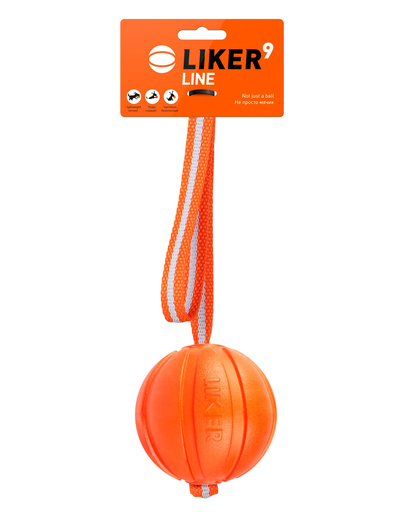 LIKER LINE Dog Toy Minge cu șnur 9 cm