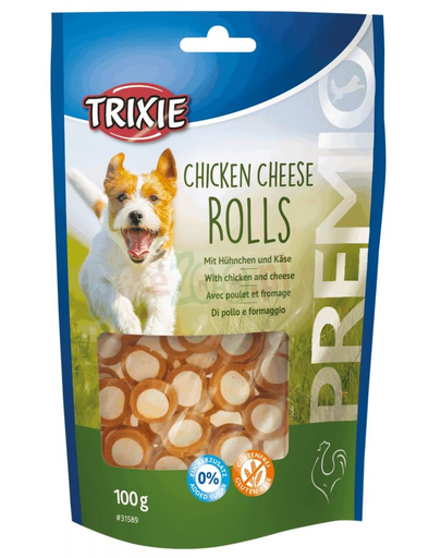 TRIXIE PREMIO Rulouri cu pui și brânză 100 gr